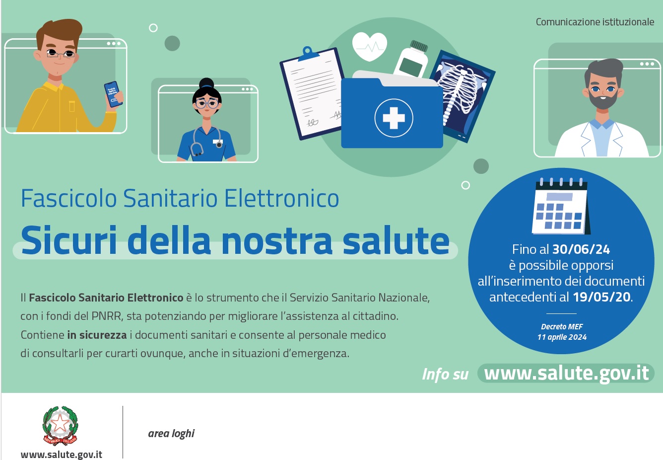 immagine della campagna informativa sul fascicolo sanitario elettronico
